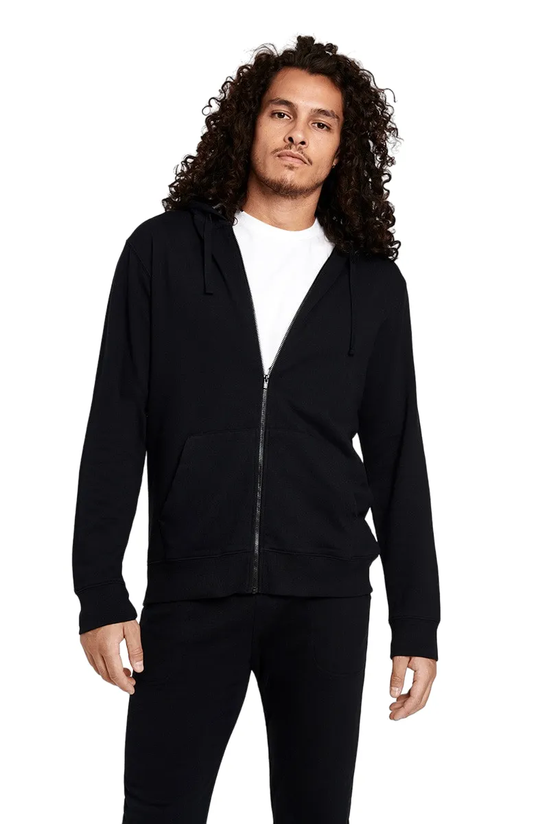 2 x Bonds Mens Essential Hoodie Pullover Zip Up Jumper Black