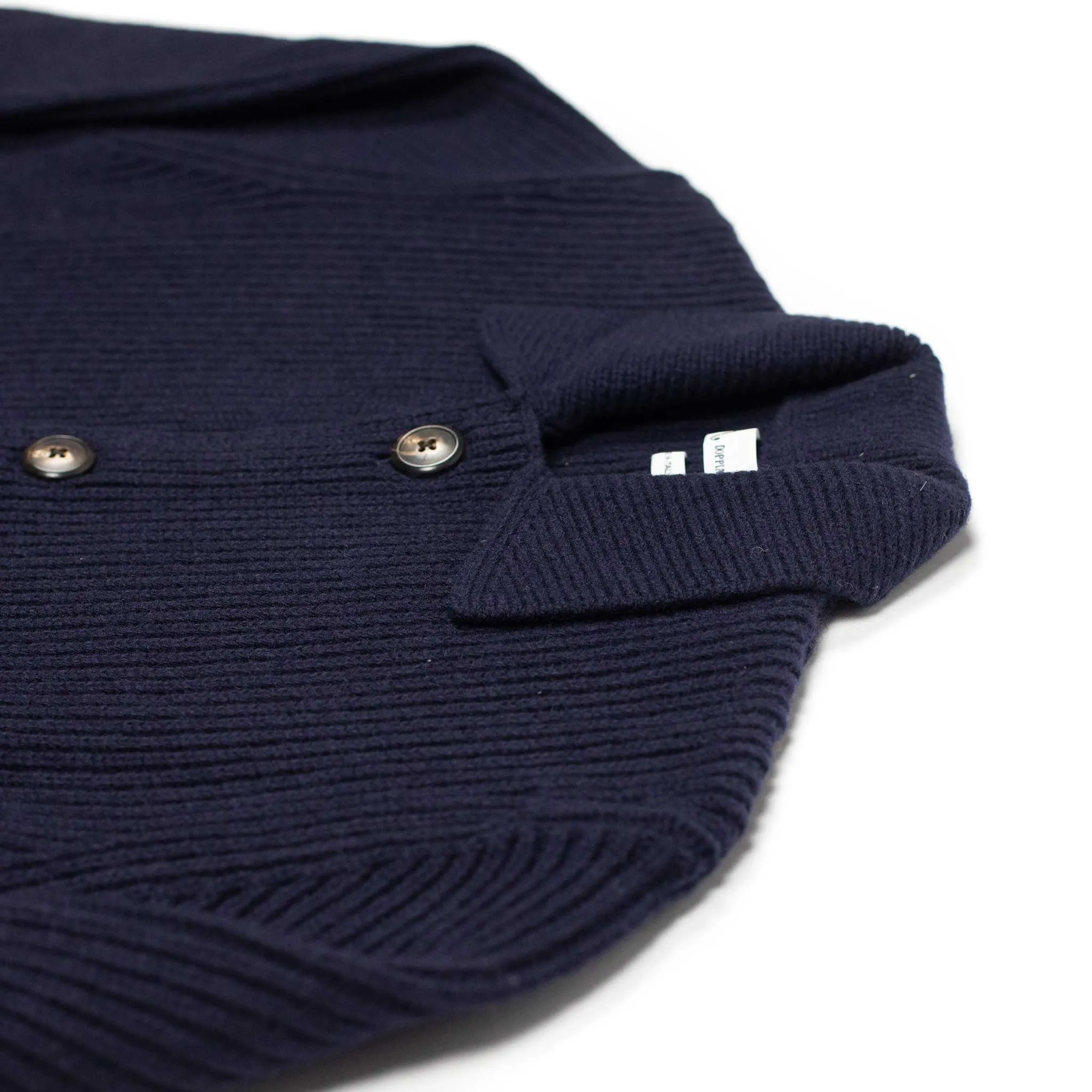 Aamone knit cardigan jacket in navy wool