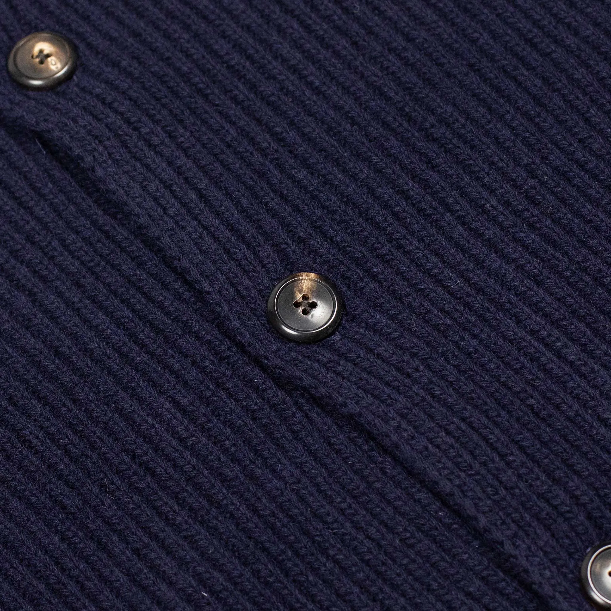 Aamone knit cardigan jacket in navy wool