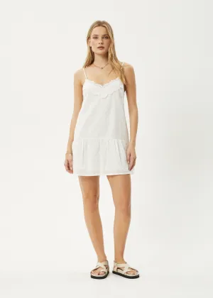 AFENDS Womens Marlow - Mini Dress - White