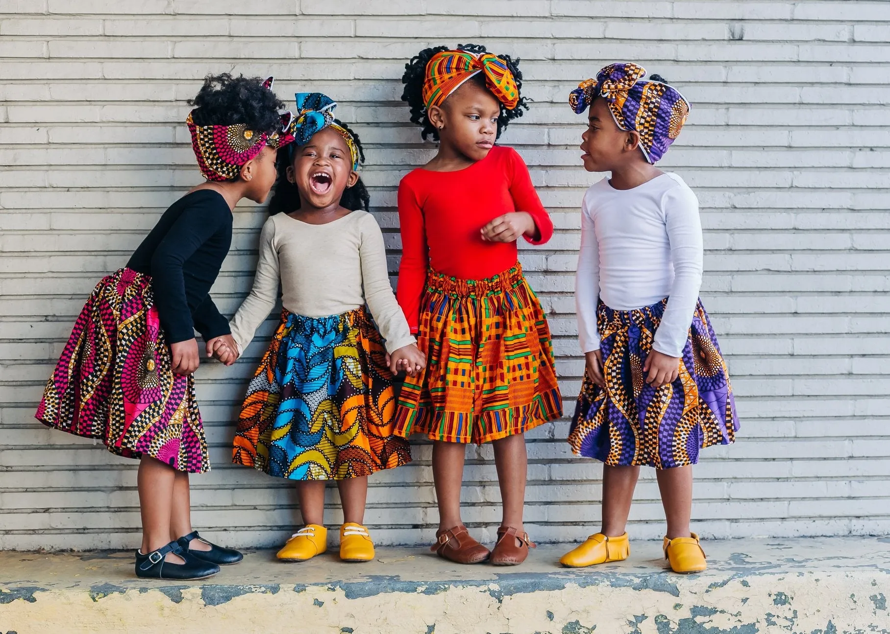 African Purple Skirt and Head Wrap