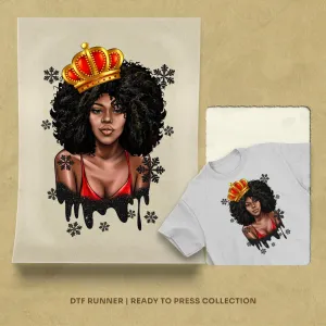 Afro Diva  dtf shirt transfers