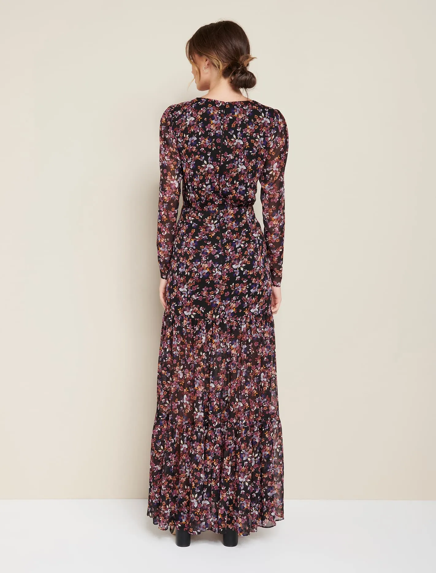 Agnes Ruched Wrap Maxi Dress