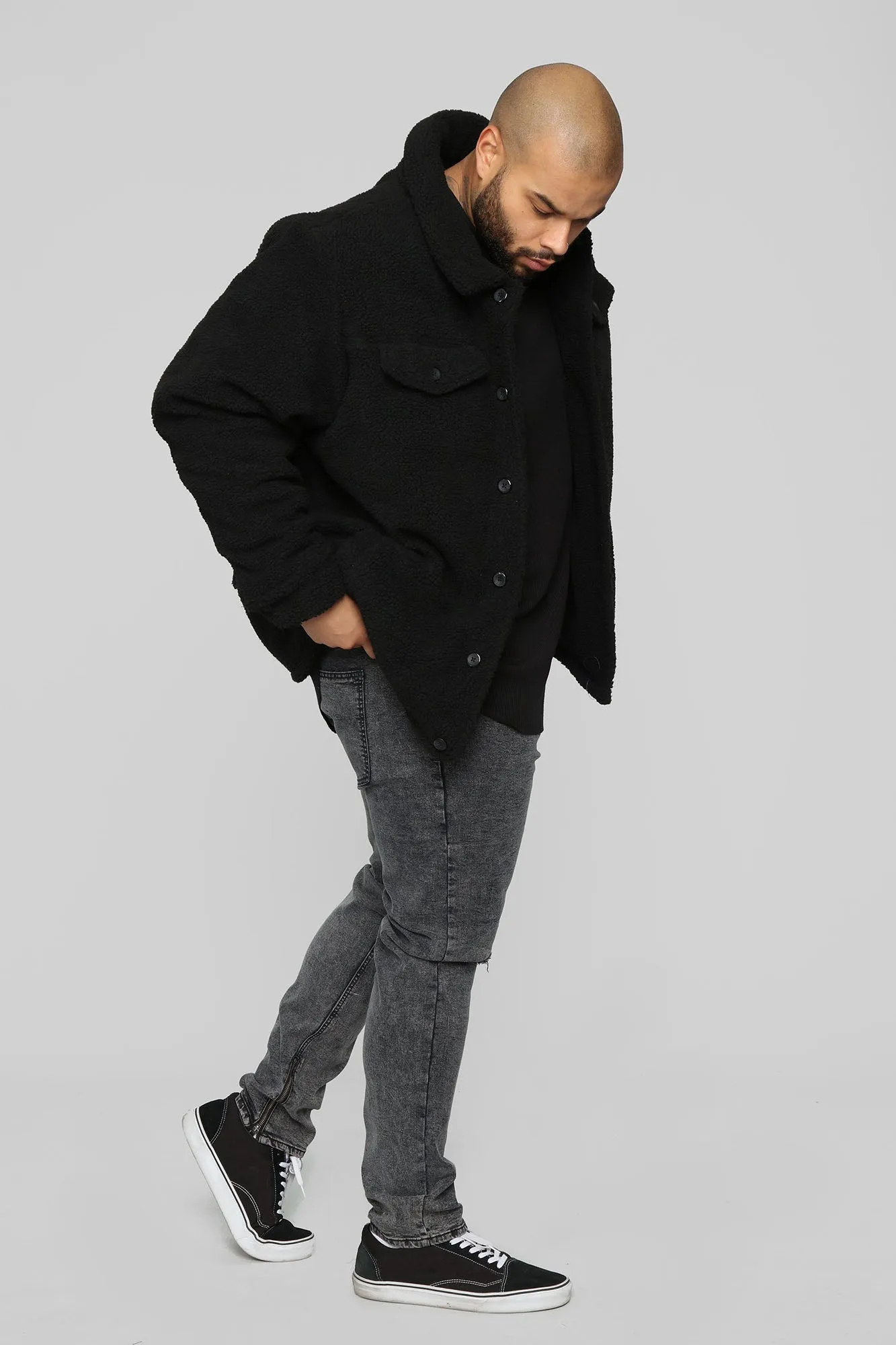 Always Working Sherpa Jacket - Black