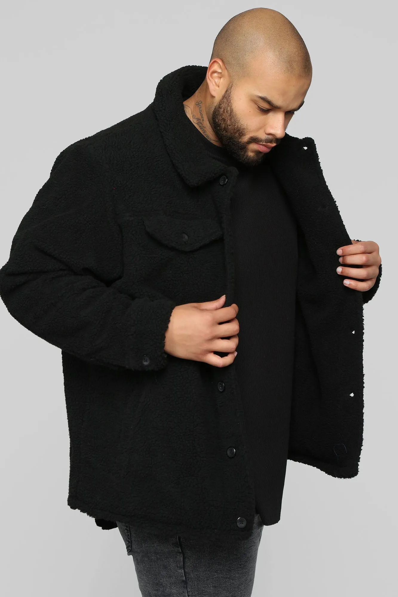 Always Working Sherpa Jacket - Black