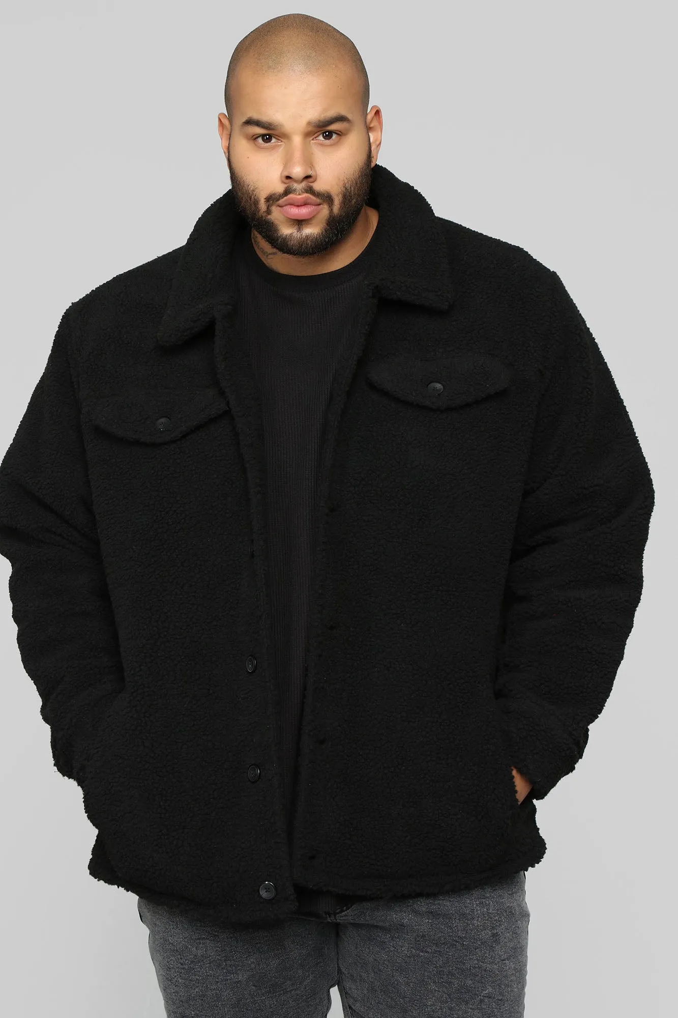 Always Working Sherpa Jacket - Black