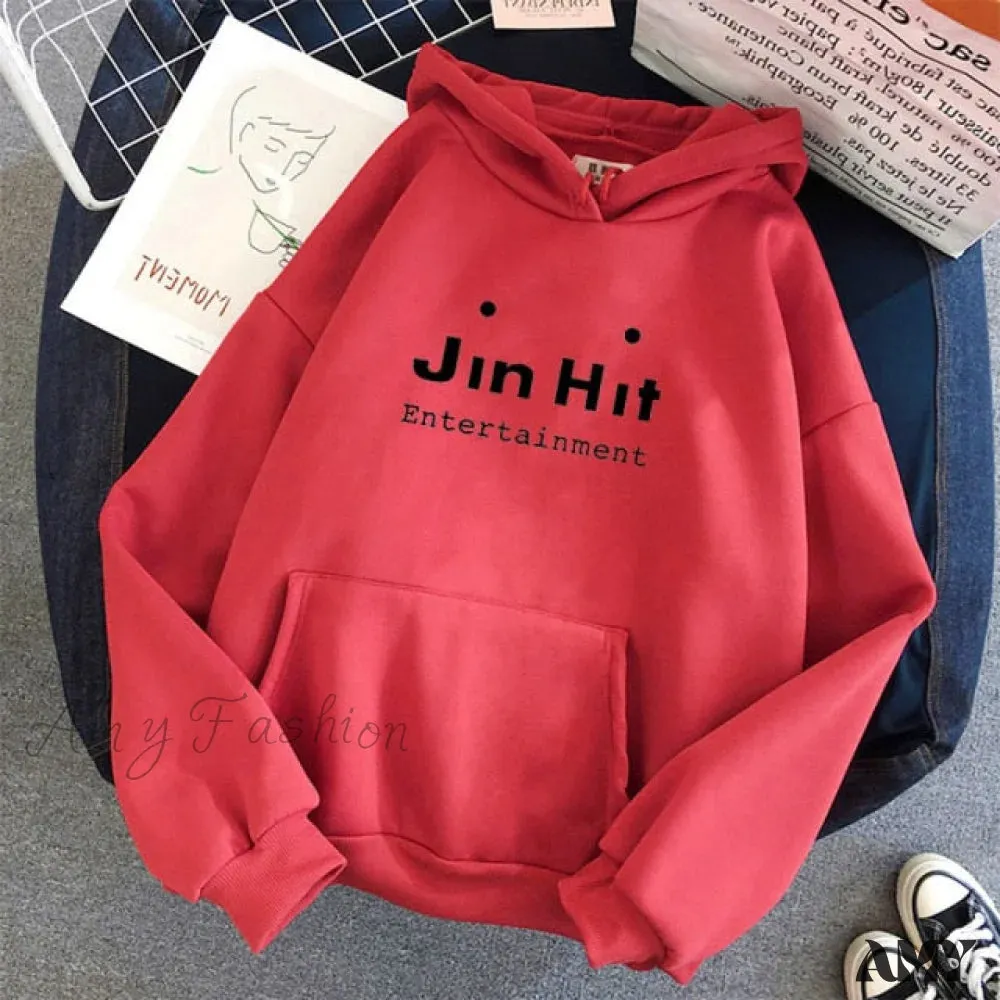 Amy Fashion - Kawaii Letter Long Sleeve Pullover Oversized Hoodie