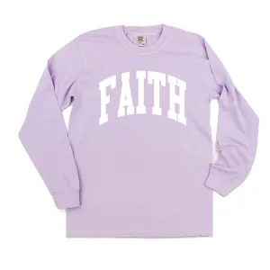 Arched FAITH - LONG SLEEVE COMFORT COLORS TEE