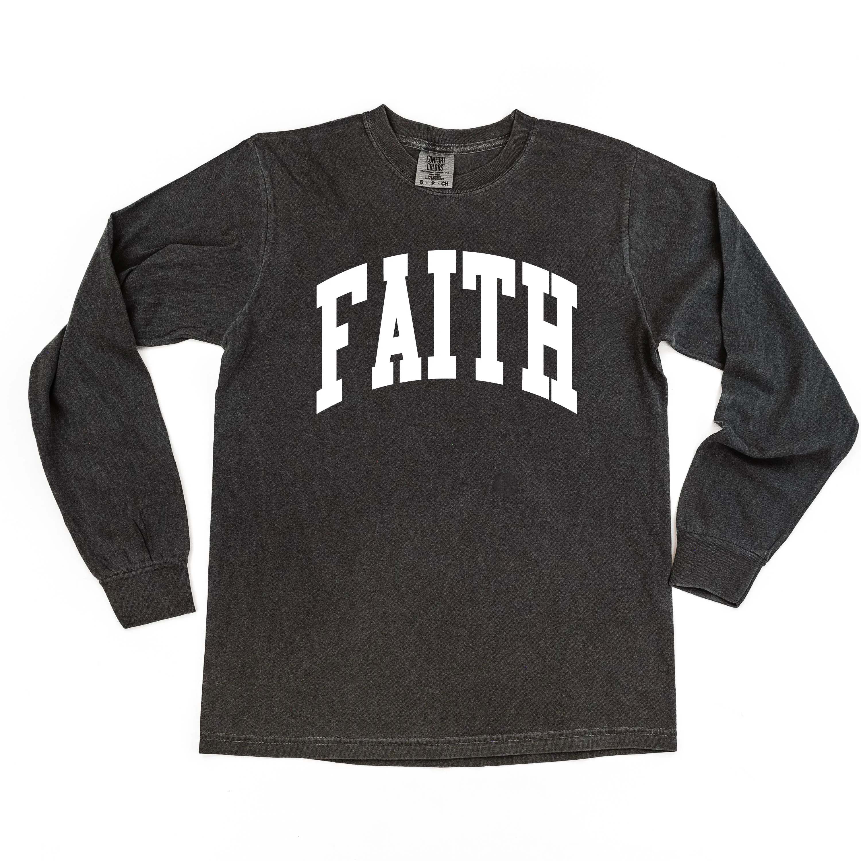 Arched FAITH - LONG SLEEVE COMFORT COLORS TEE