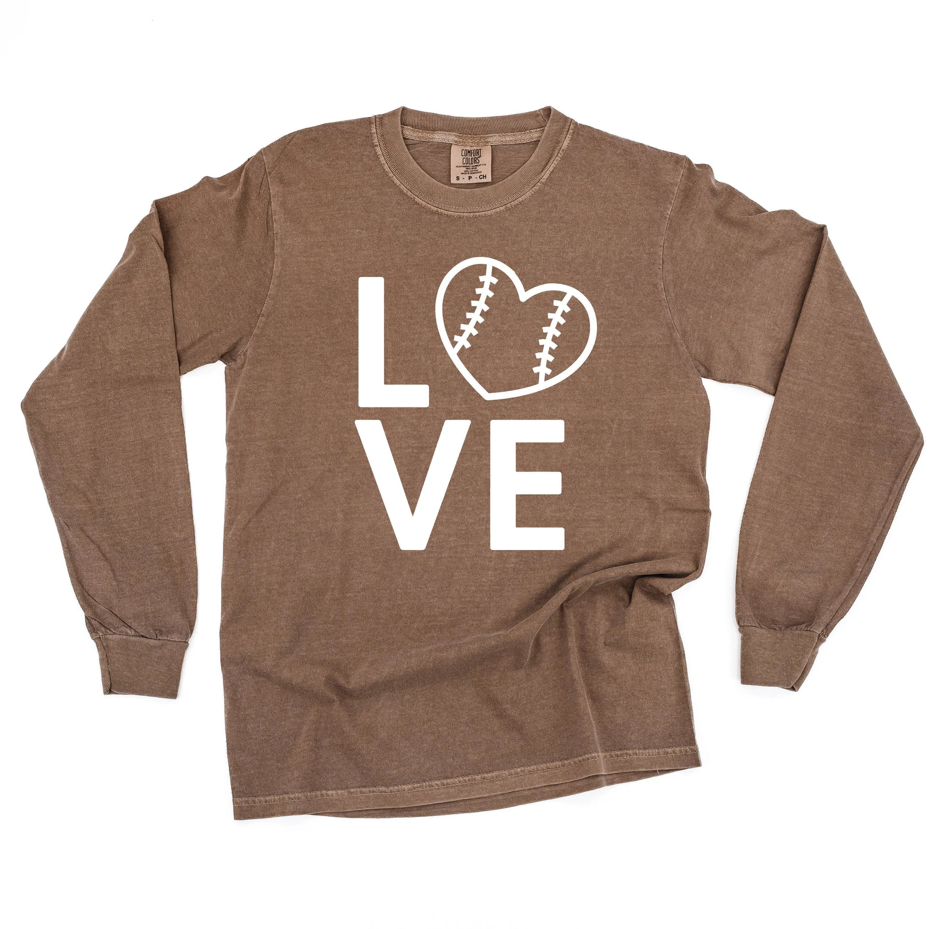 Baseball Love - LONG SLEEVE COMFORT COLORS TEE