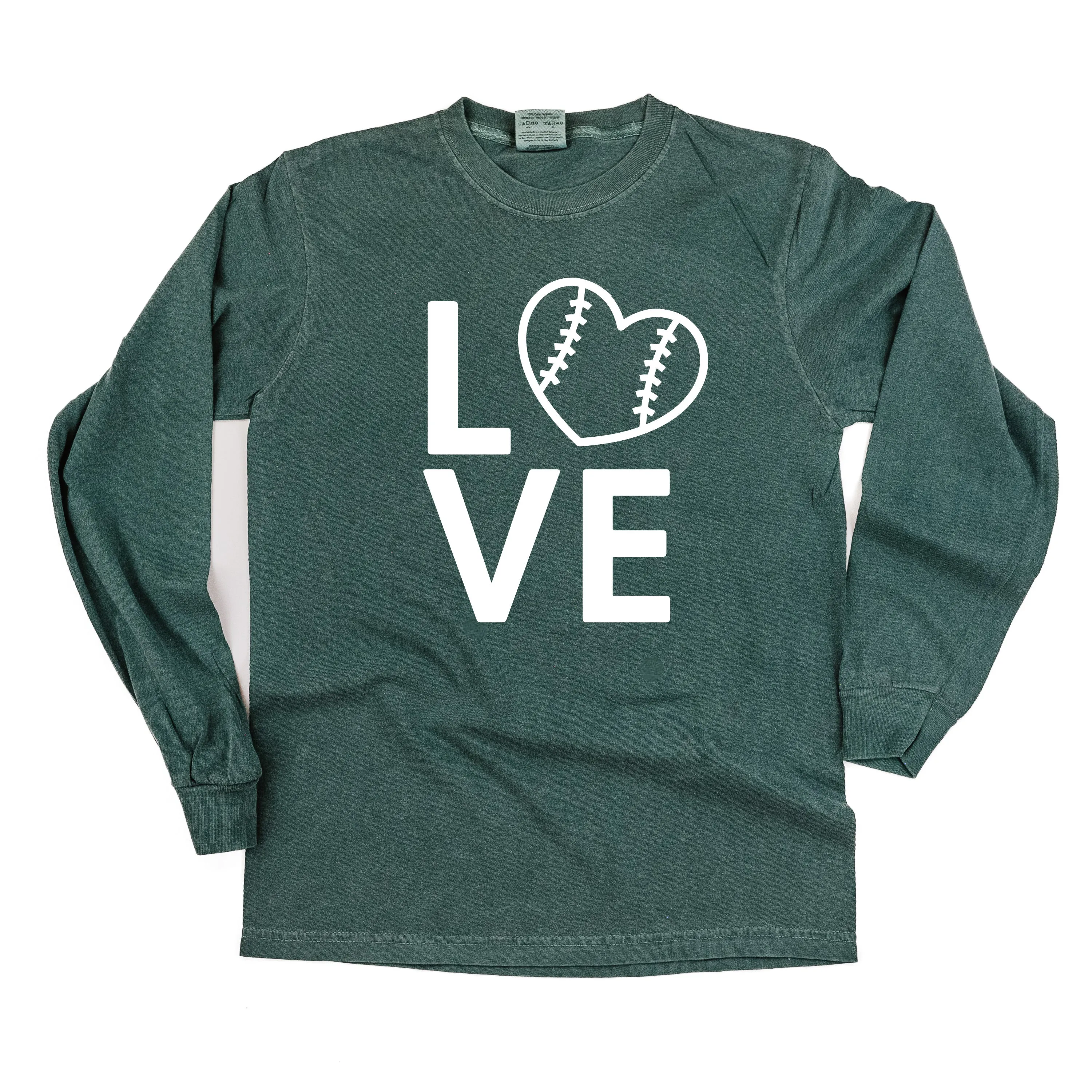 Baseball Love - LONG SLEEVE COMFORT COLORS TEE