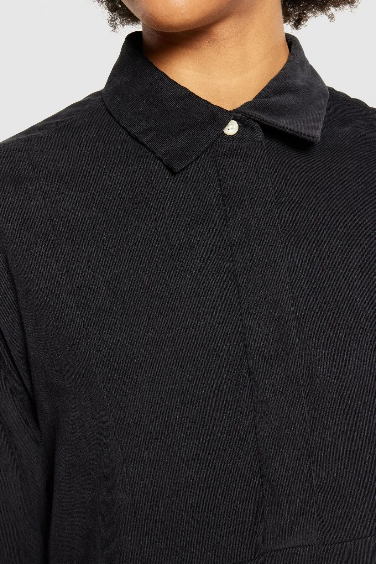 Black Baby Corduroy Shirt Dress Knowledge Cotton Apparel