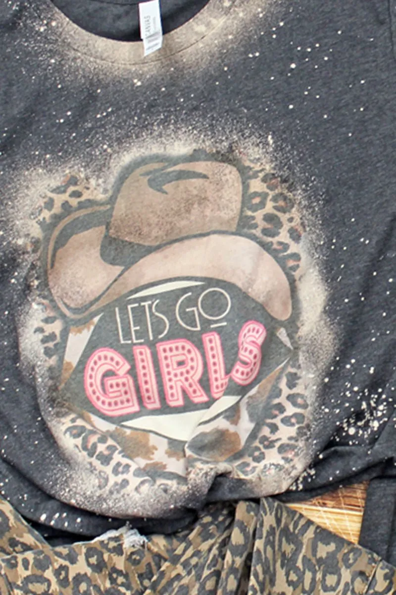 Bleached Let's Go Girls Cowgirl Unisex Short Sleeve T-Shirt