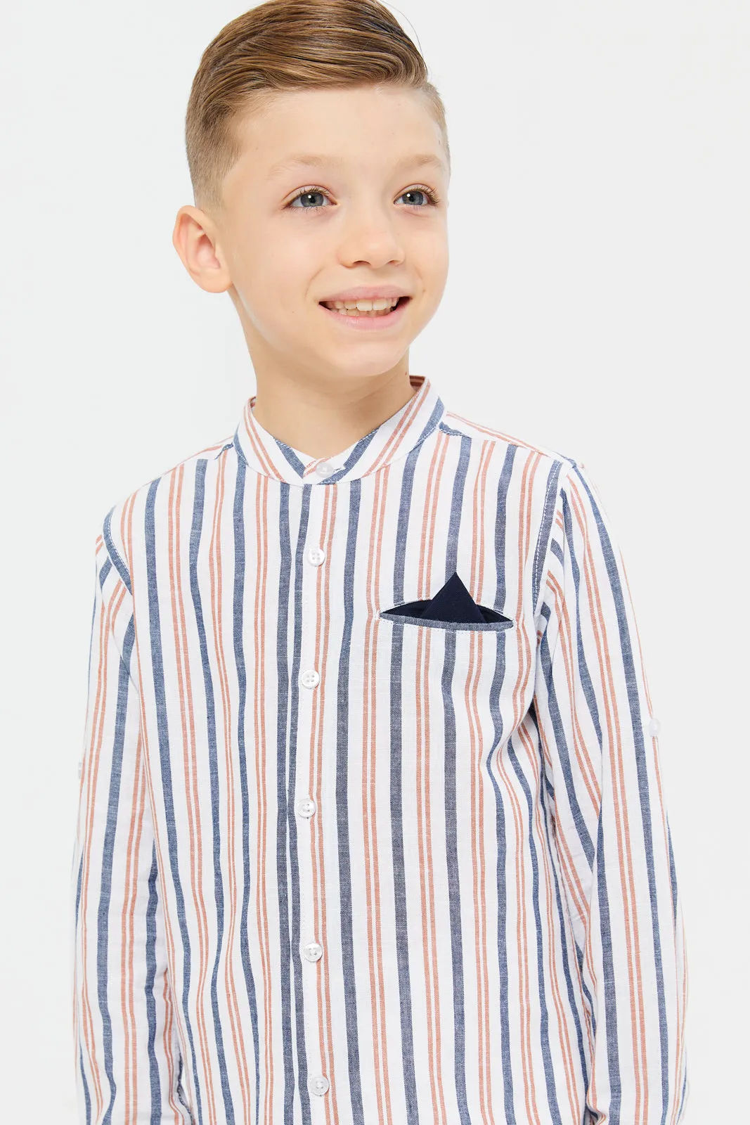 Boys Assorted Long Sleeve Stripe Shirt