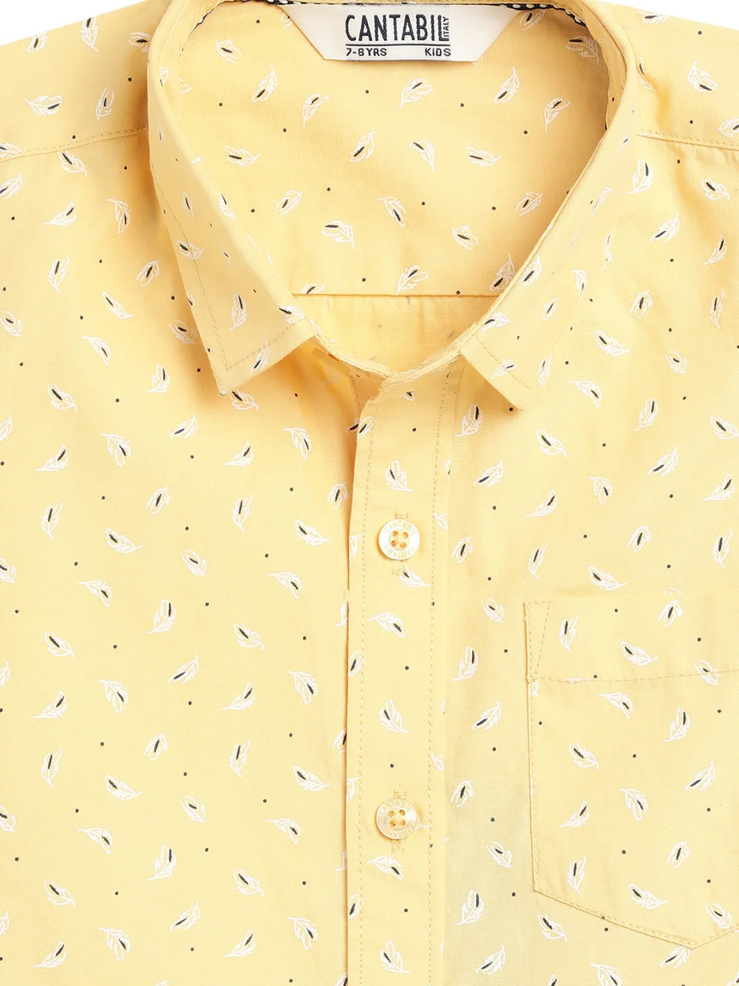 Boys Mustard Casual Shirt