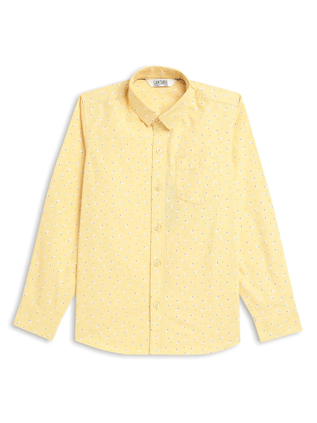 Boys Mustard Casual Shirt