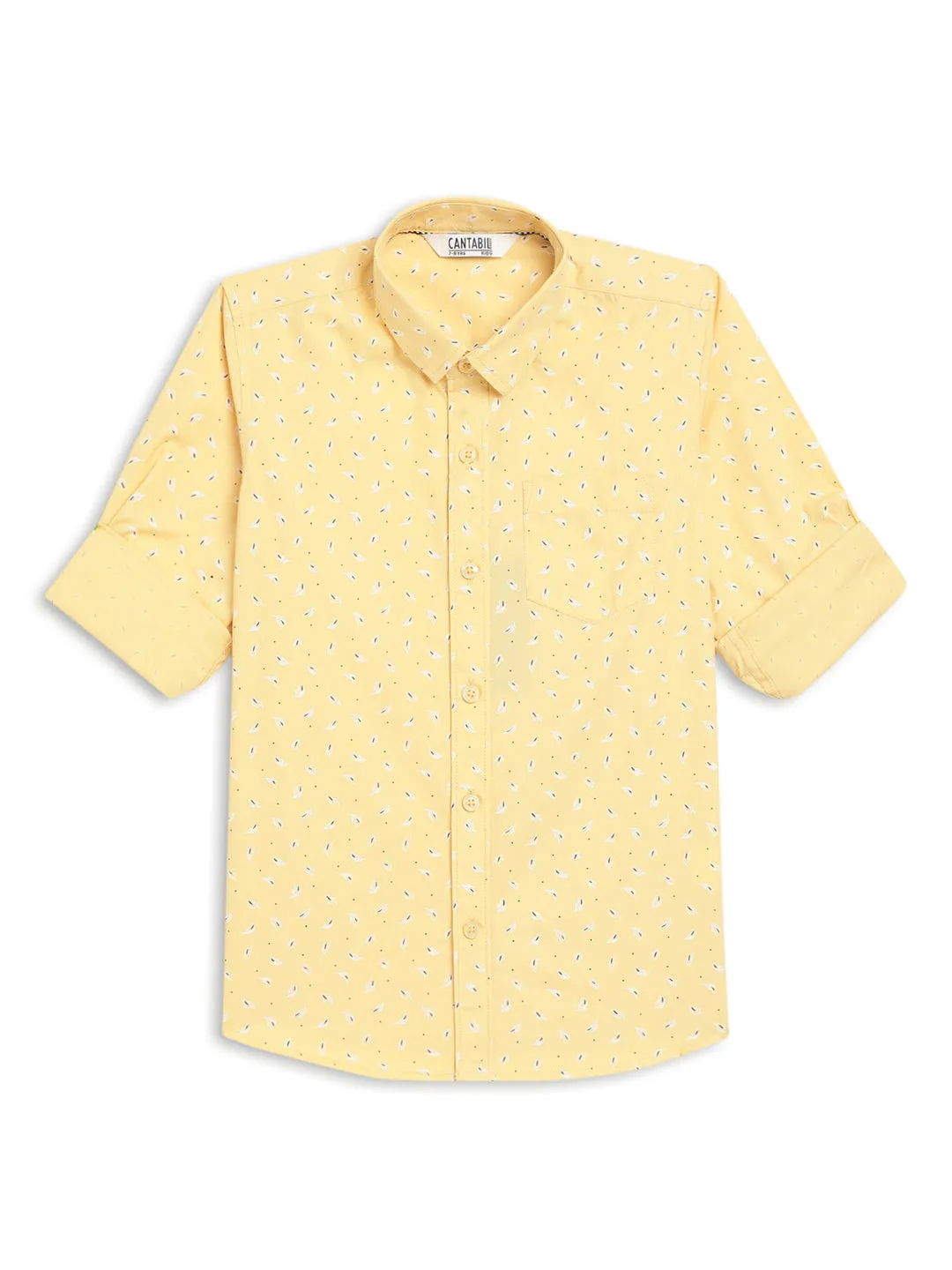 Boys Mustard Casual Shirt