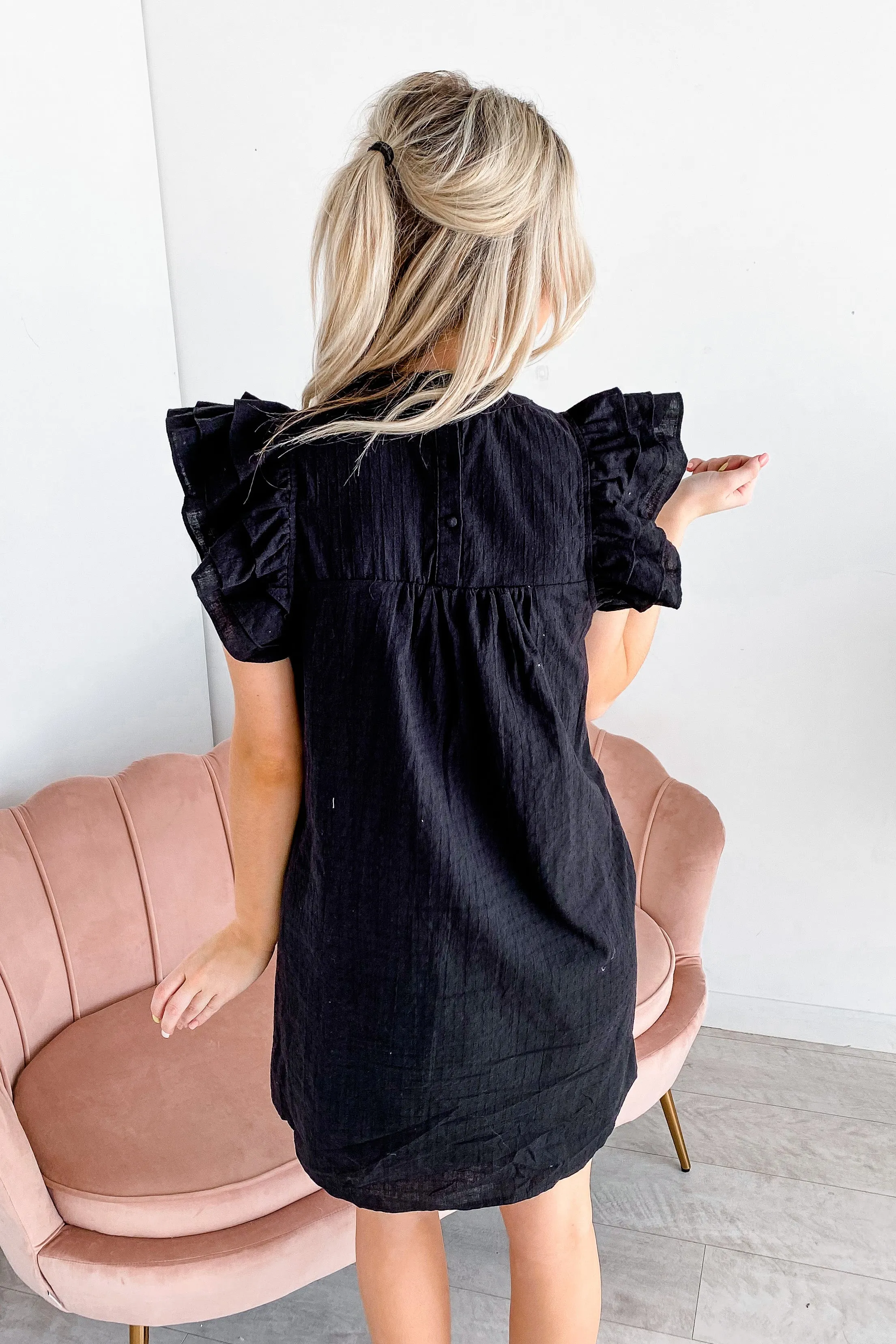 Brittany Flutter Sleeve Dress