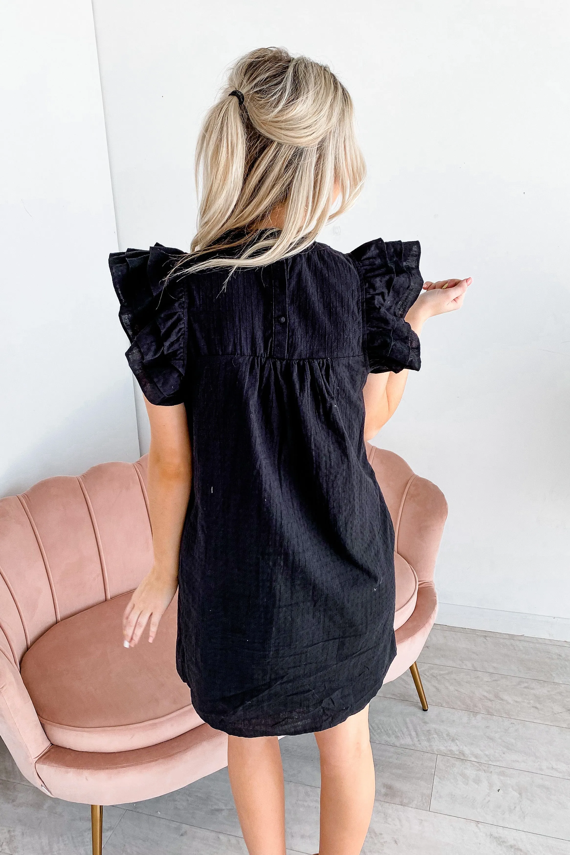 Brittany Flutter Sleeve Dress