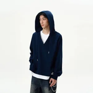 Casual V-Neck Hoodie