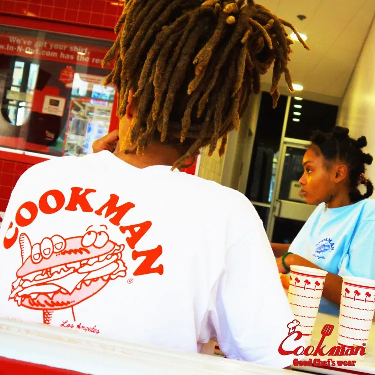 Cookman Tees - Hamburger : White