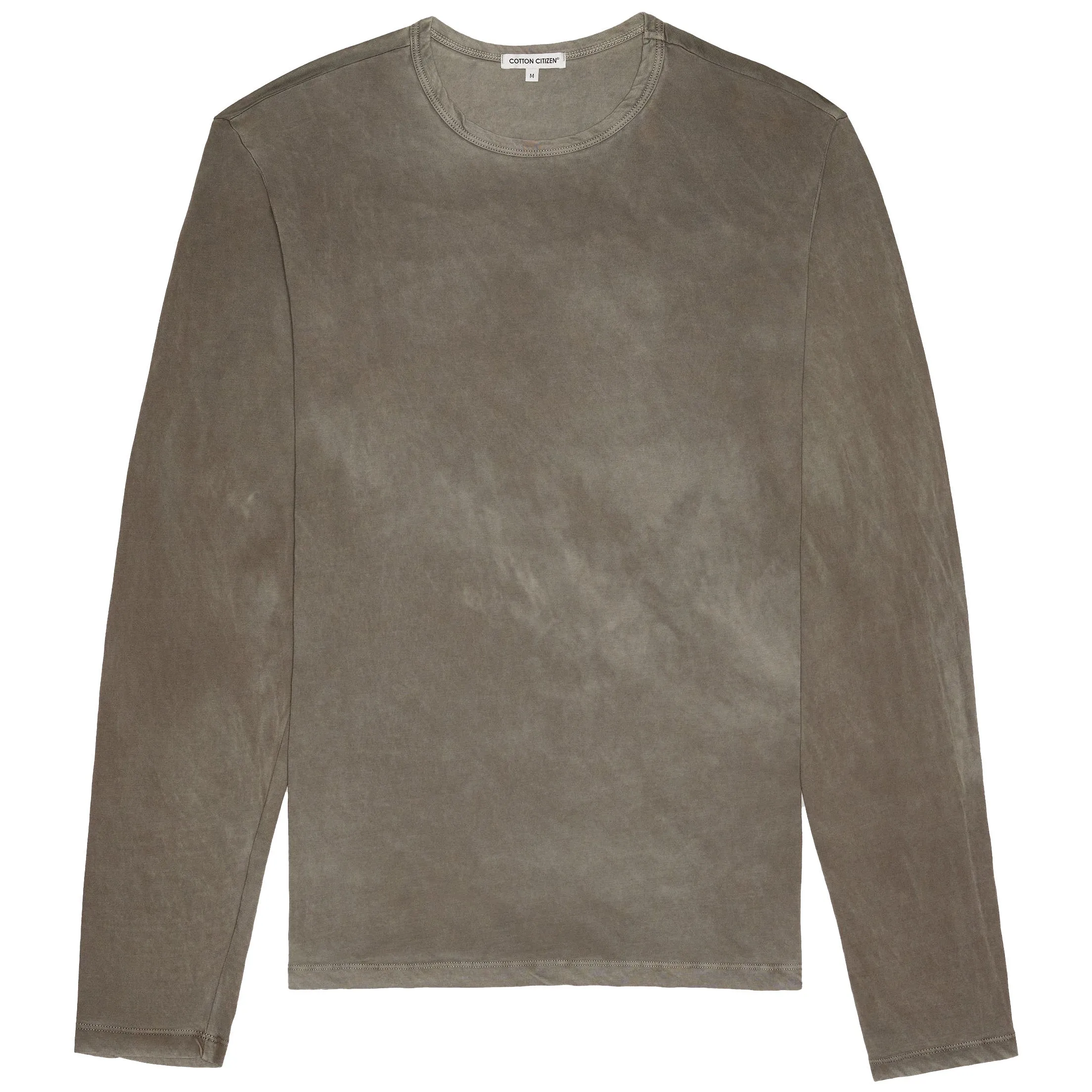 Cotton Citizen Vintage Taupe Supima Cotton LS  Classic Crewneck Tee