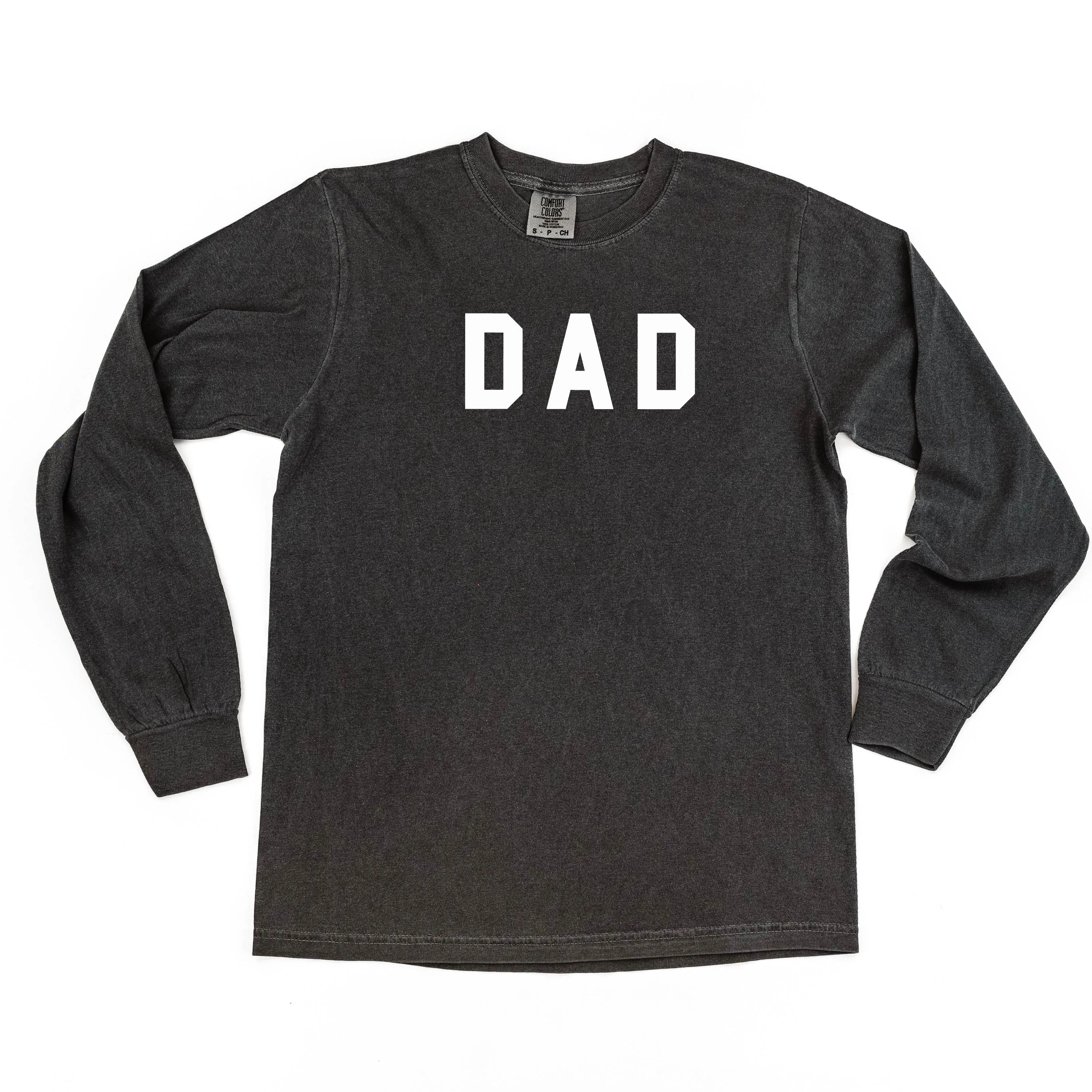 DAD - Standard Block Font - LONG SLEEVE COMFORT COLORS TEE