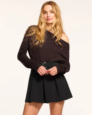 Donia Pleated Belted Skort