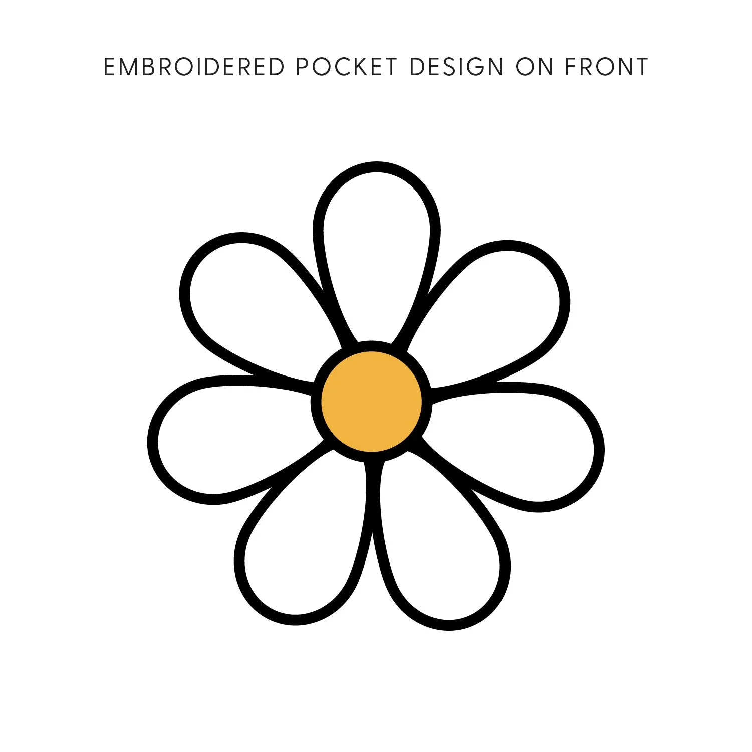 EMBROIDERED Pocket Daisy on Front w/ Printed Have a Great Daysy on Back - SHORT  SLEEVE COMFORT COLORS