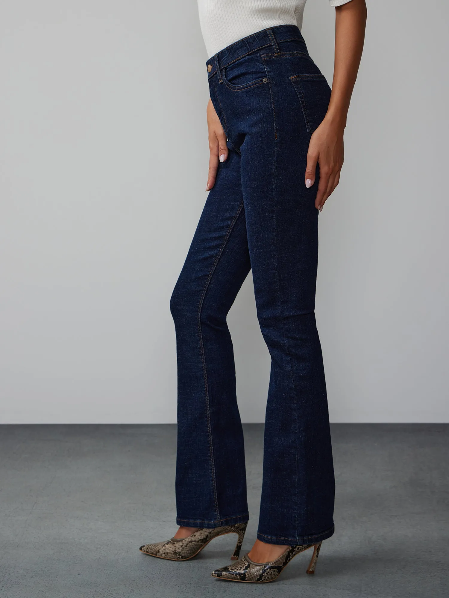 Essential High Rise Bootcut Jeans