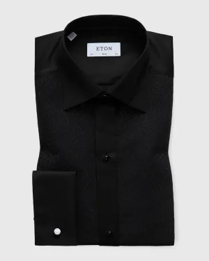 ETON 04557051018 LUREX BLACK SLIM FC SHIRT