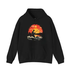 Fishing Sunset Catch Hoodie