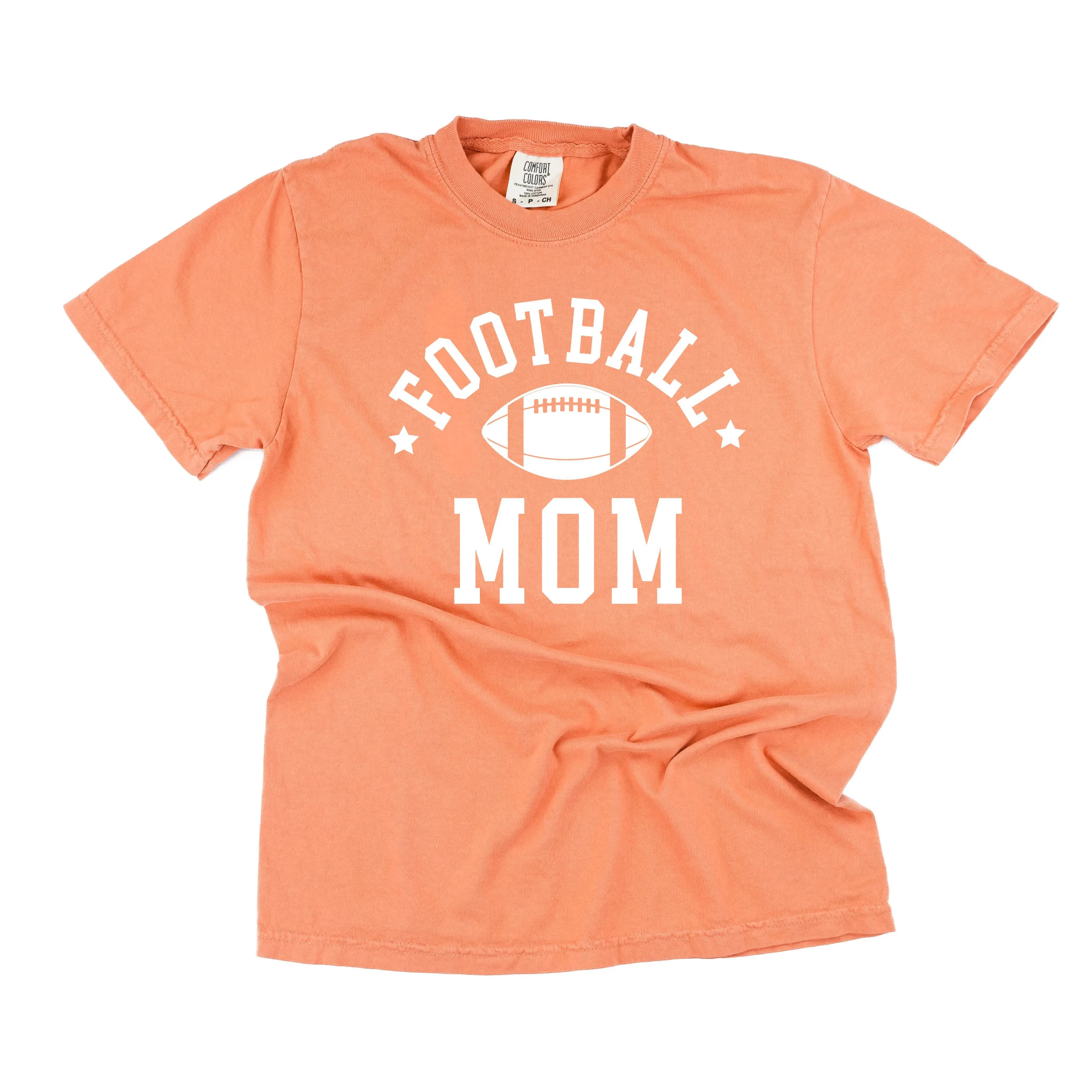 Football Mom (Stars) - SHORT SLEEVE COMFORT COLORS TEE