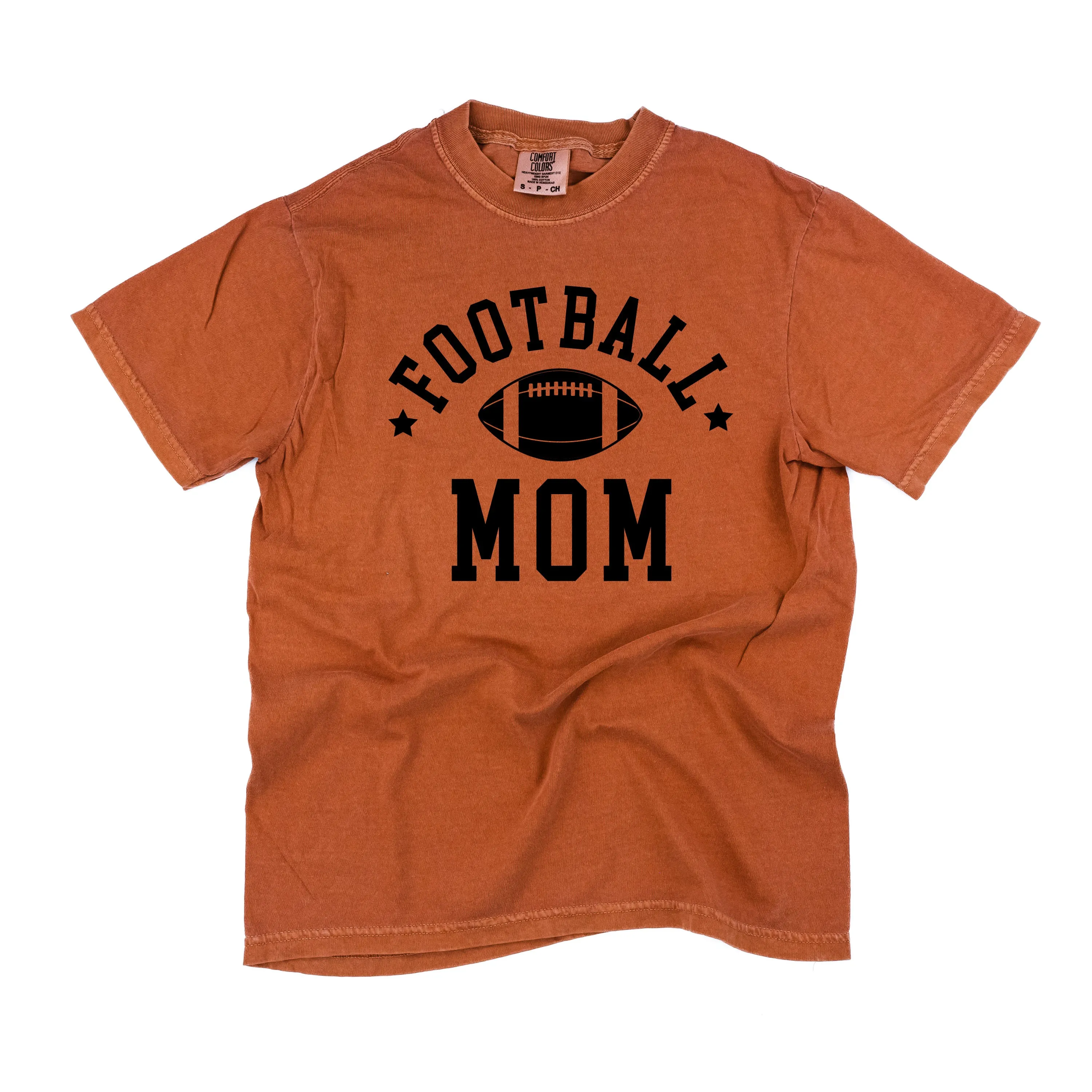 Football Mom (Stars) - SHORT SLEEVE COMFORT COLORS TEE