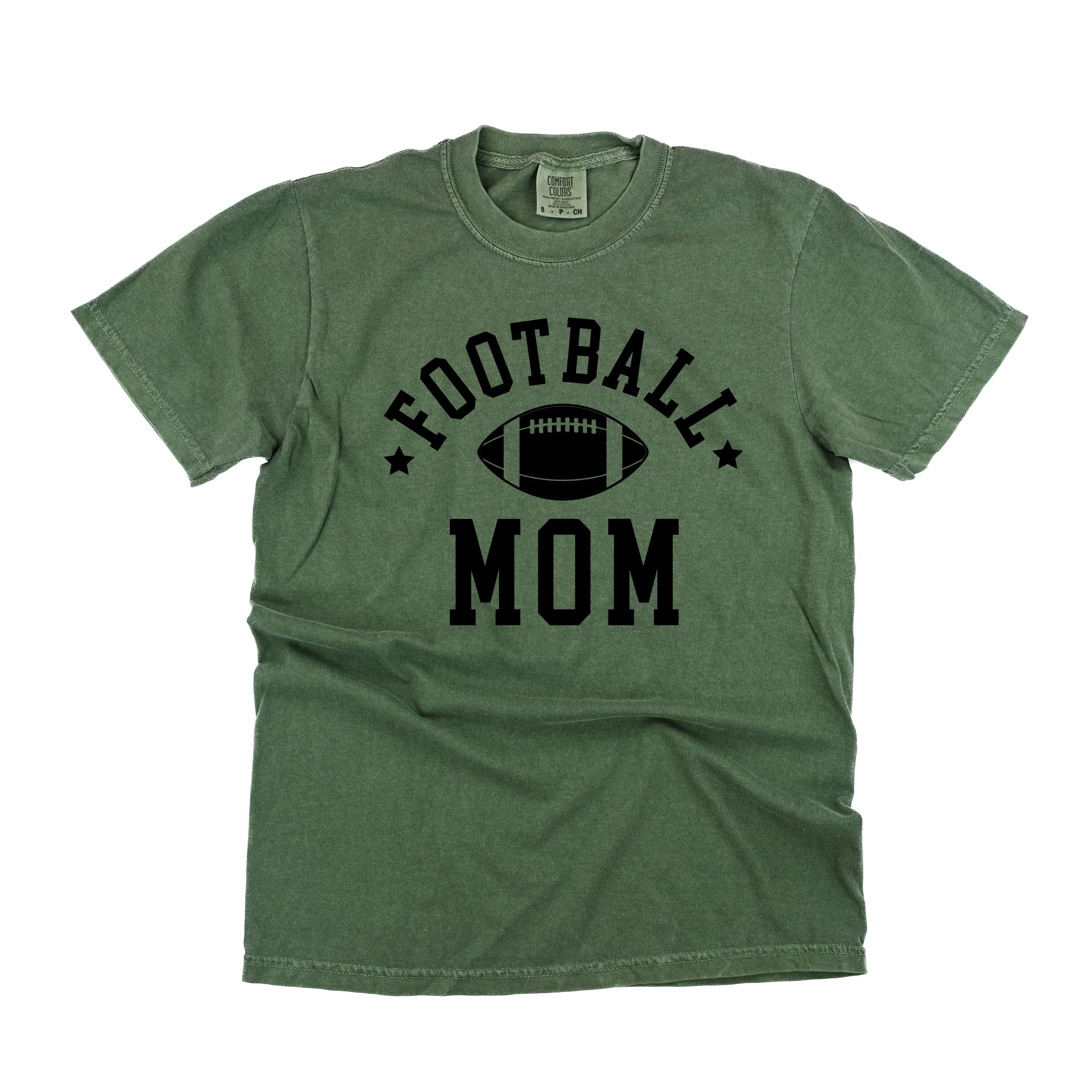 Football Mom (Stars) - SHORT SLEEVE COMFORT COLORS TEE