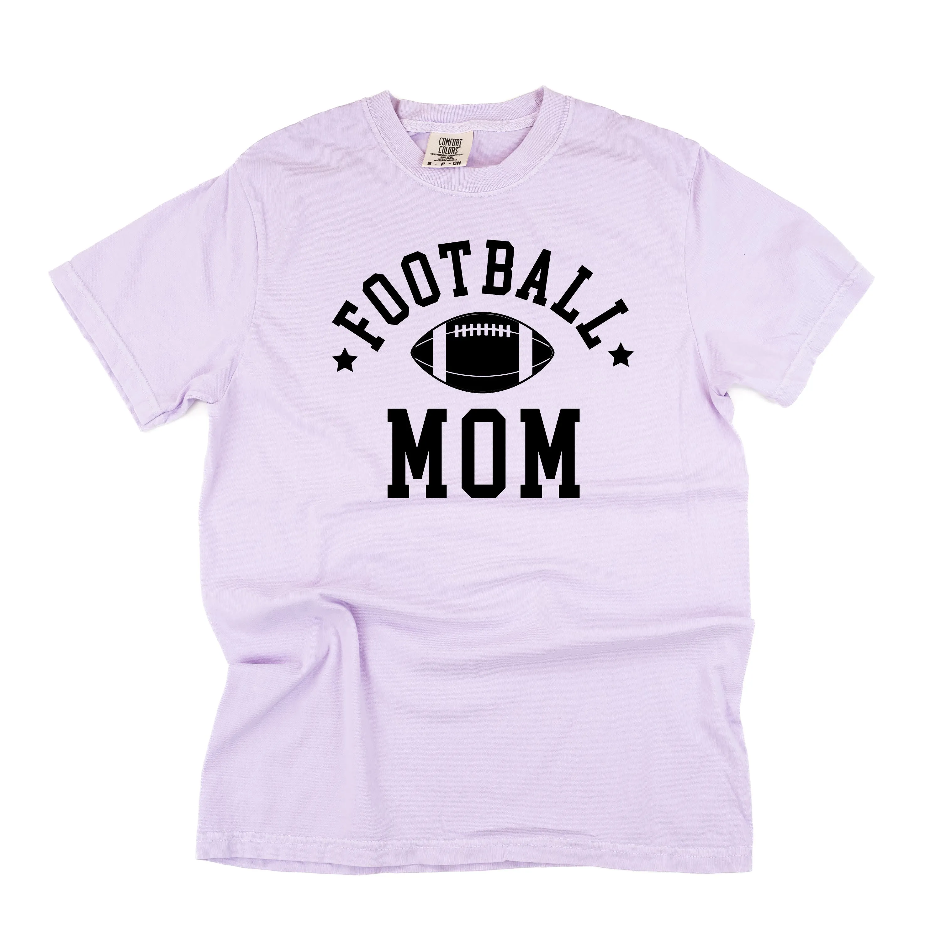 Football Mom (Stars) - SHORT SLEEVE COMFORT COLORS TEE