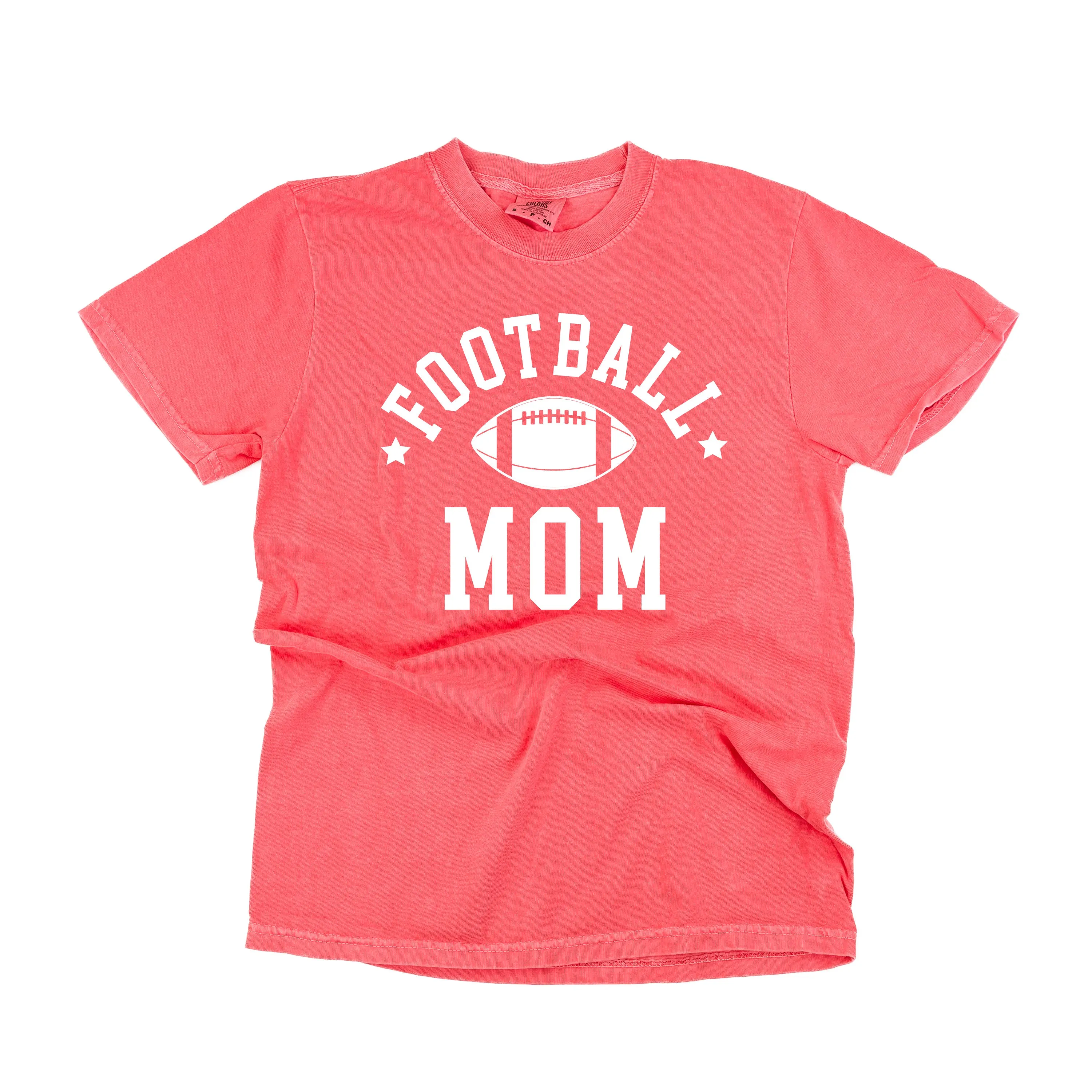 Football Mom (Stars) - SHORT SLEEVE COMFORT COLORS TEE