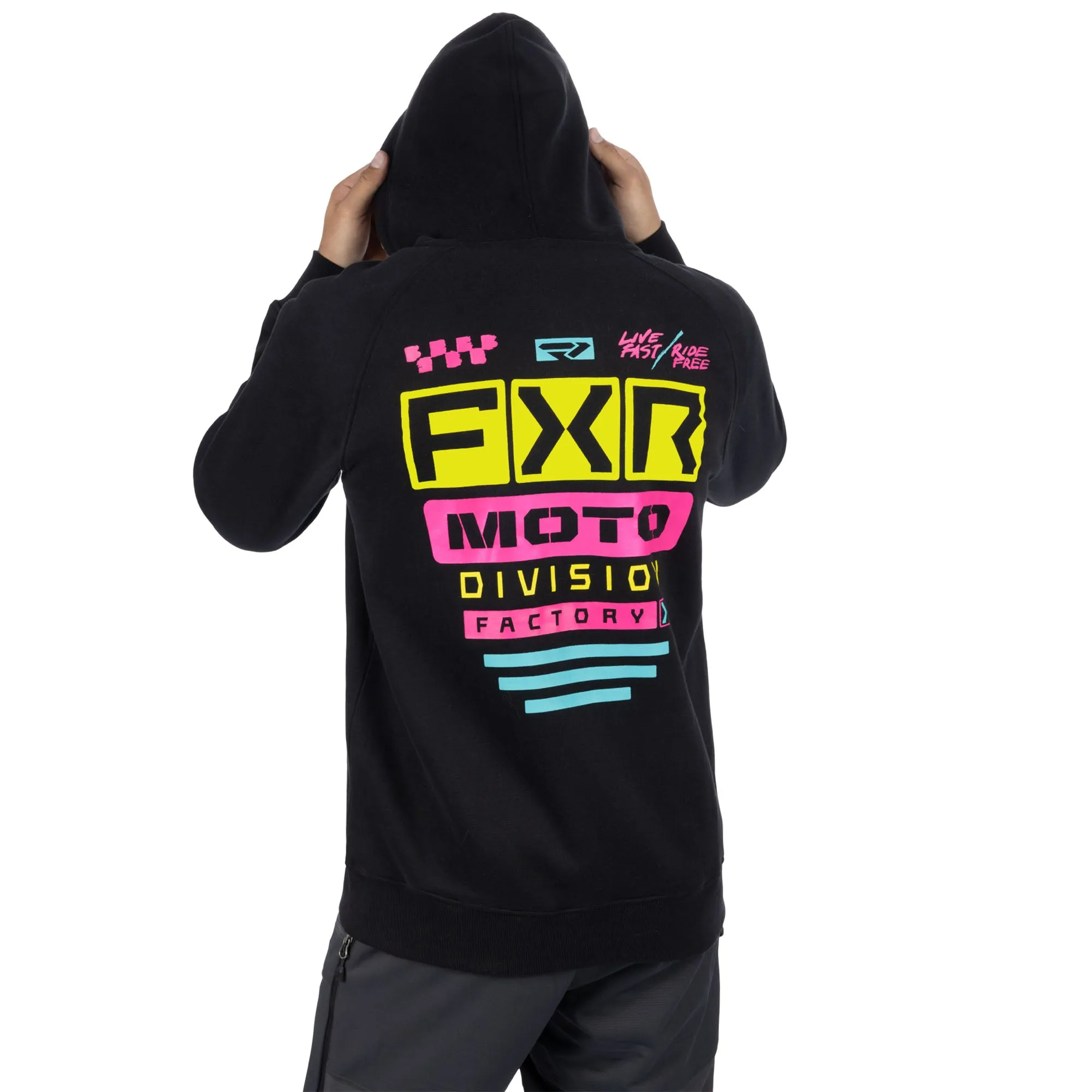 FXR Gladiator Hoodie Black/Candy