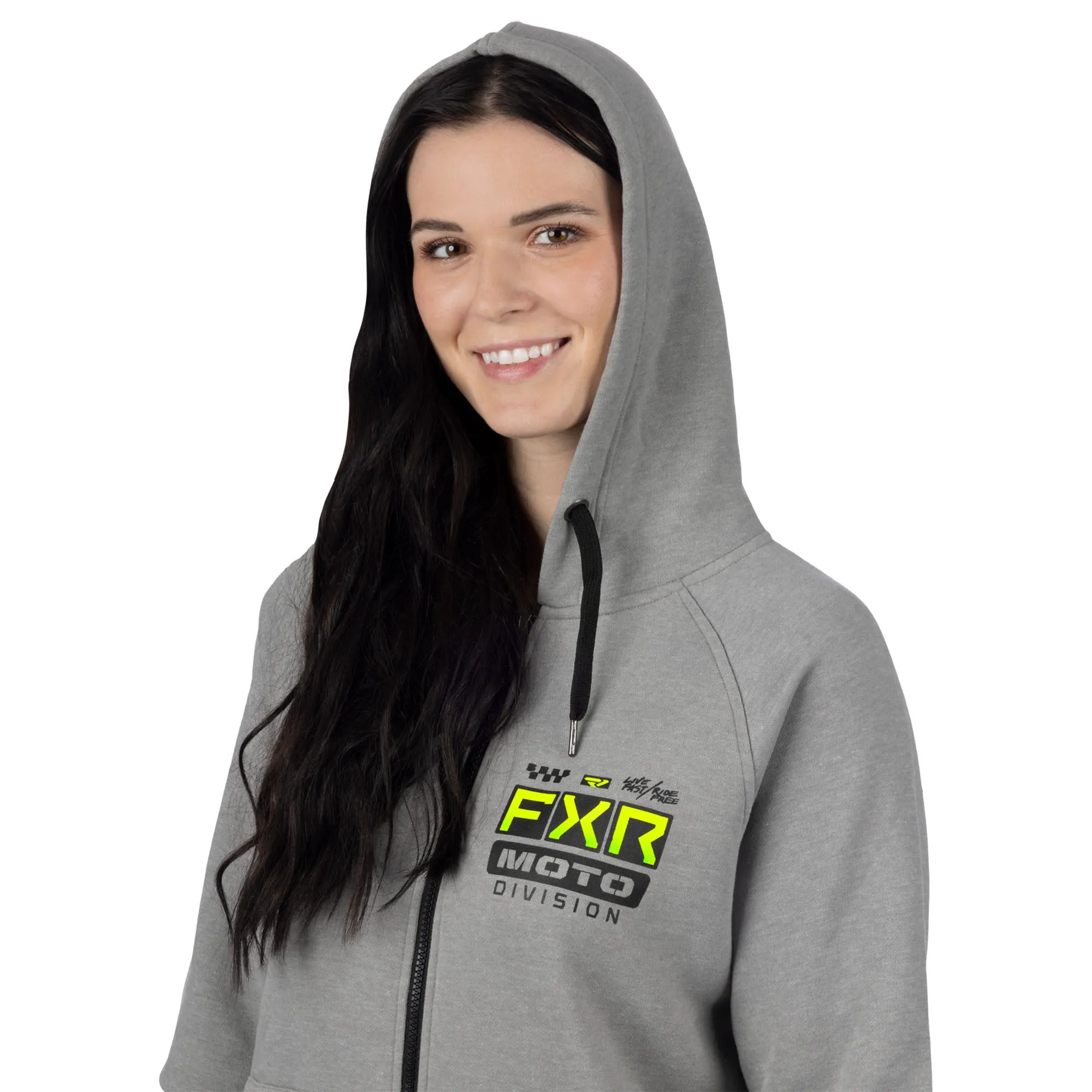 FXR Gladiator Hoodie Grey Heather/Glow Stick