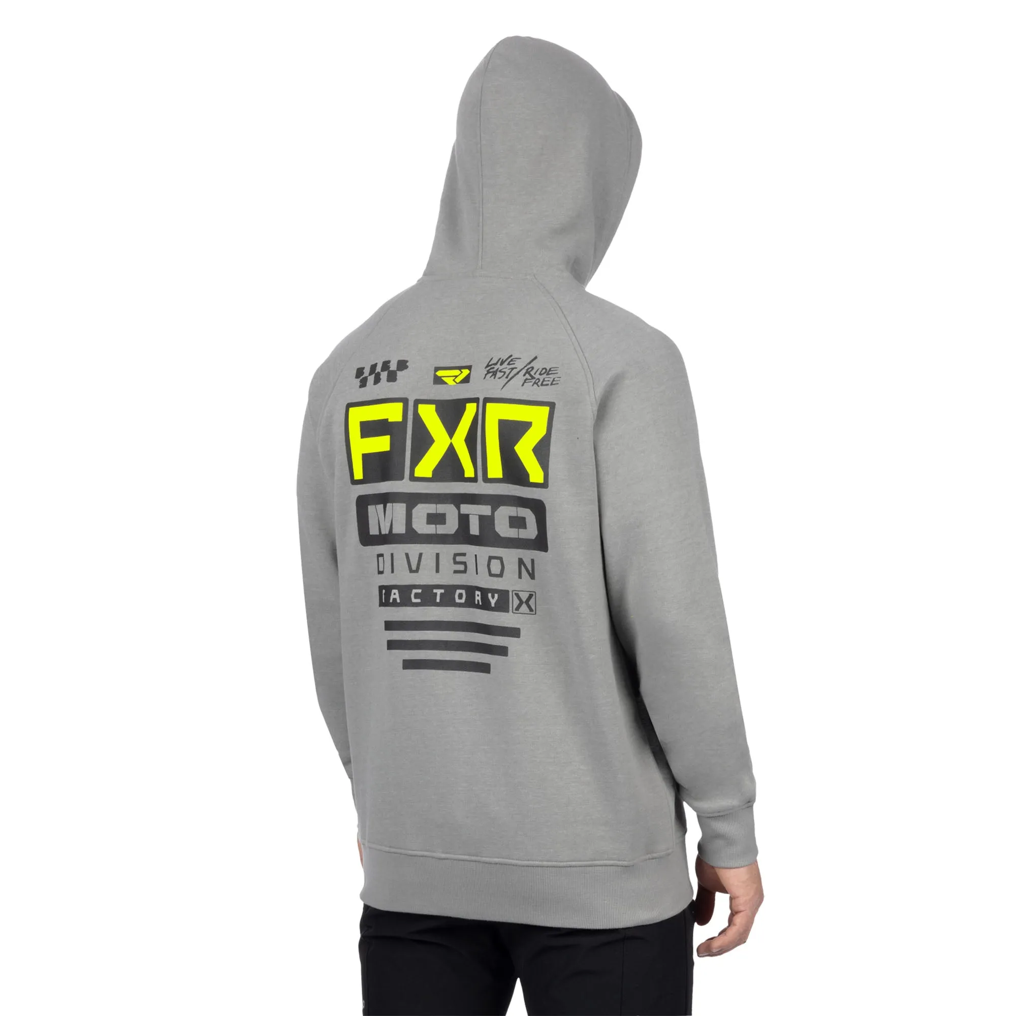 FXR Gladiator Hoodie Grey Heather/Glow Stick