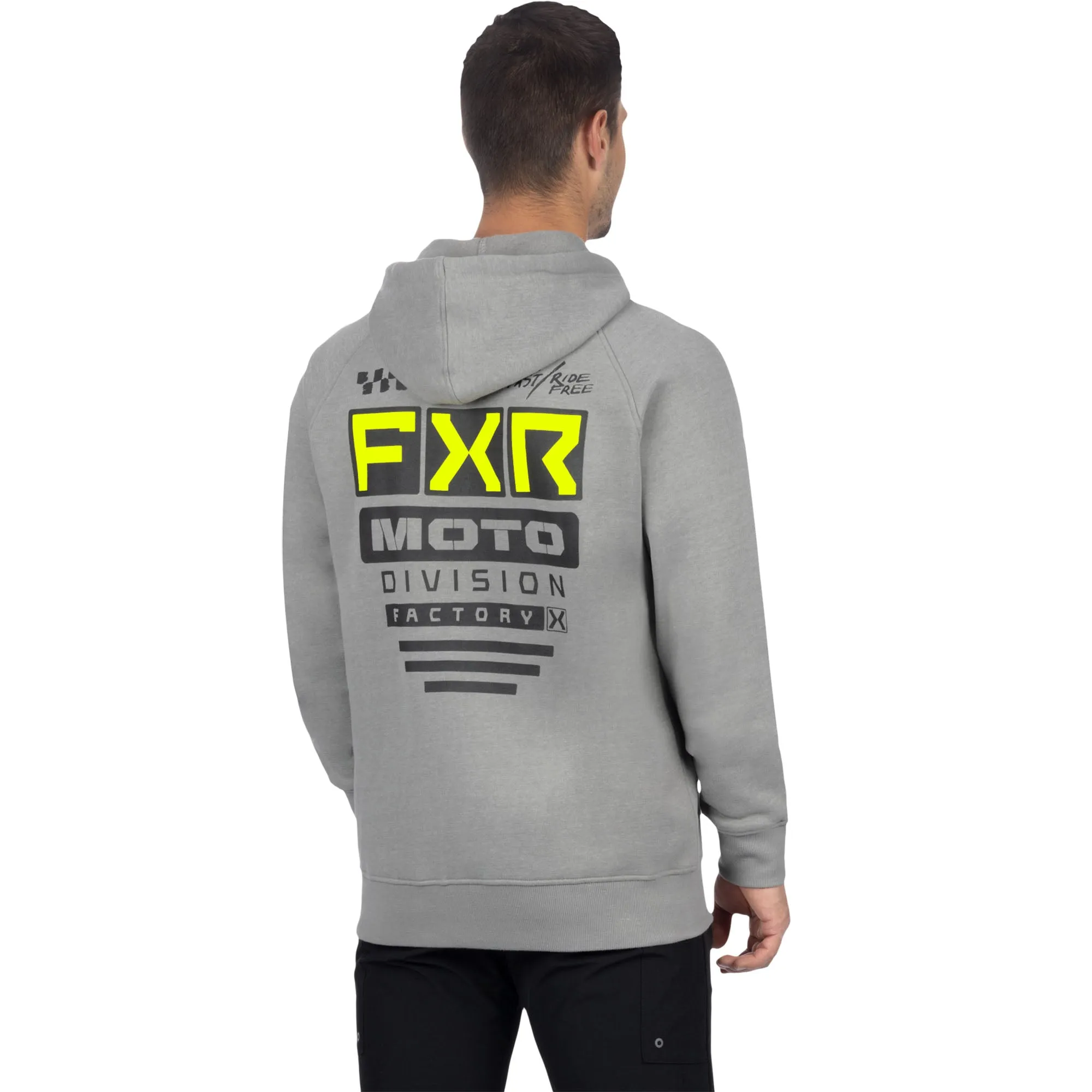 FXR Gladiator Hoodie Grey Heather/Glow Stick