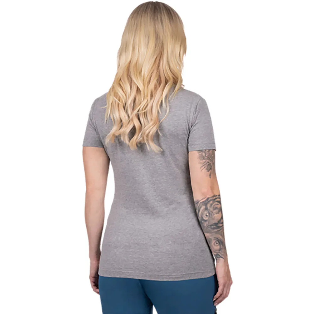 FXR Helium Premium V-Neck T-Shirt Grey Heather/Dark Steel