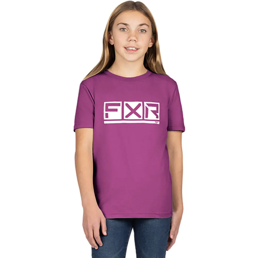 FXR Podium Premium T-Shirt Light Wine/White Purple