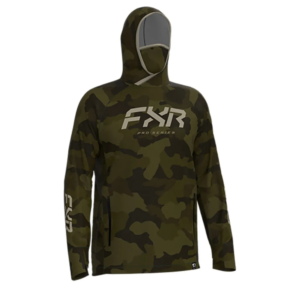 FXR Pro Air UPF PO Hoodie Army Camo/Stone Green