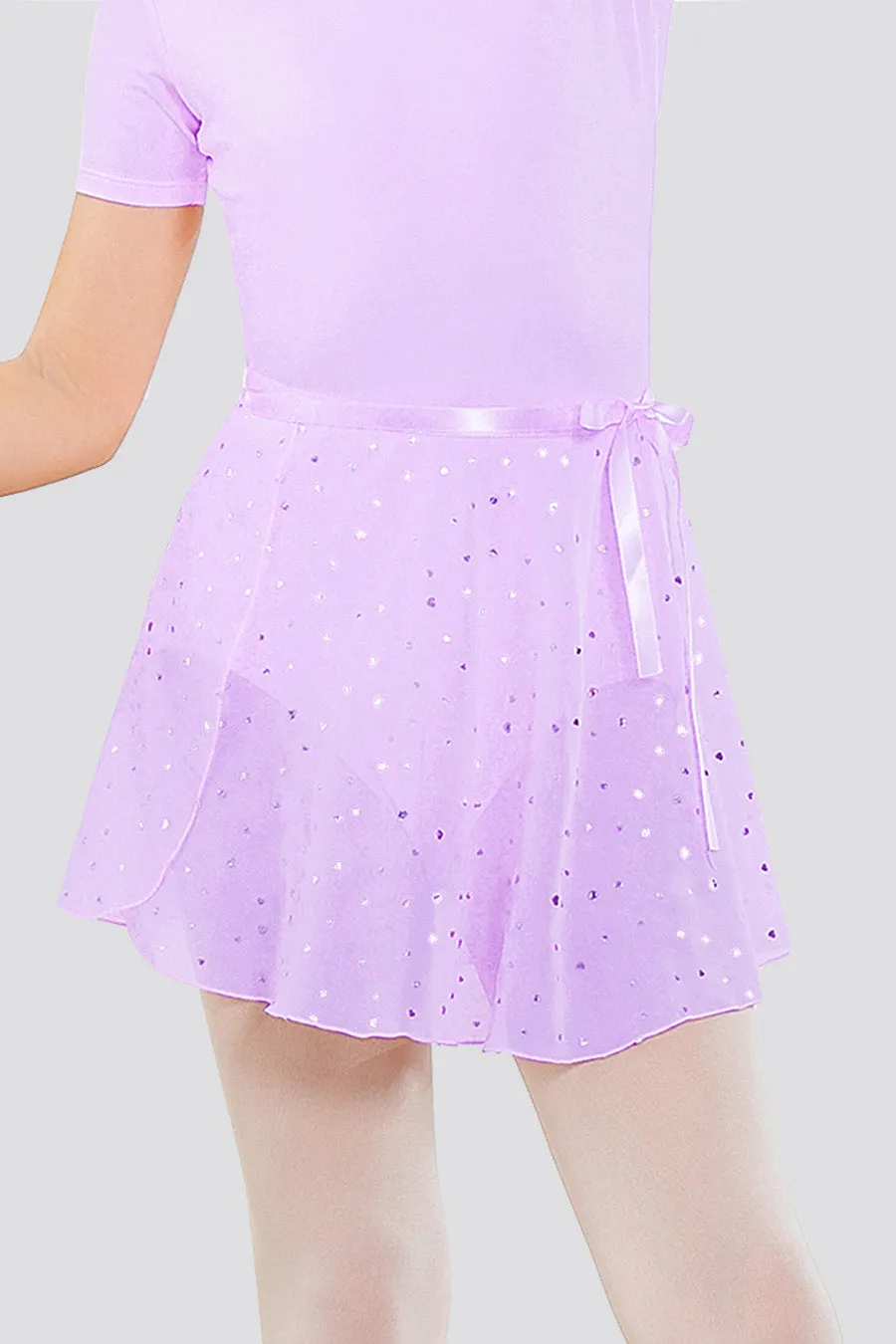 Girl's Chiffon Wrap Skirt With Adjustable Tie