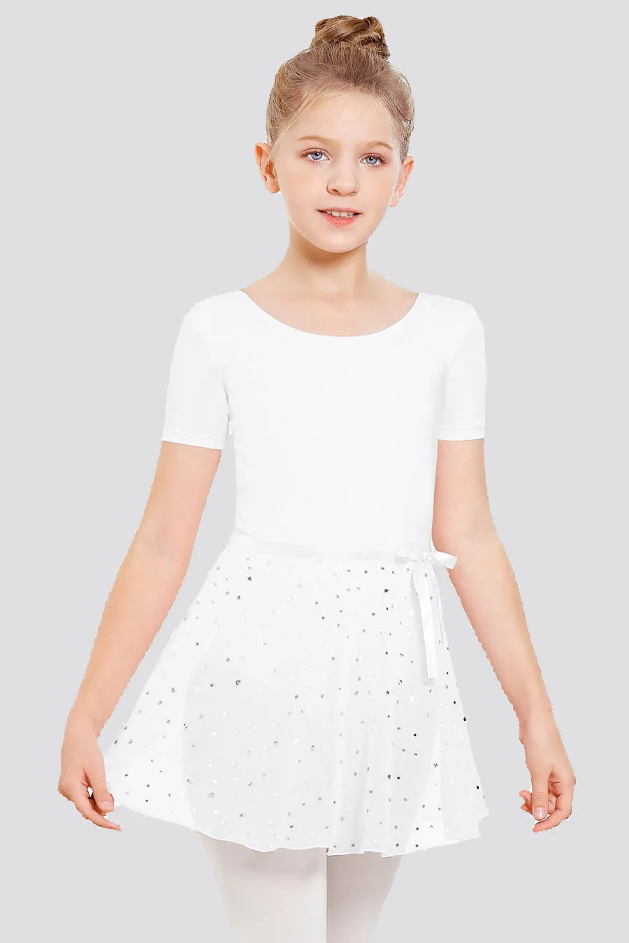 Girl's Chiffon Wrap Skirt With Adjustable Tie