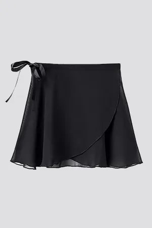 Girl's Chiffon Wrap Skirt With Adjustable Tie