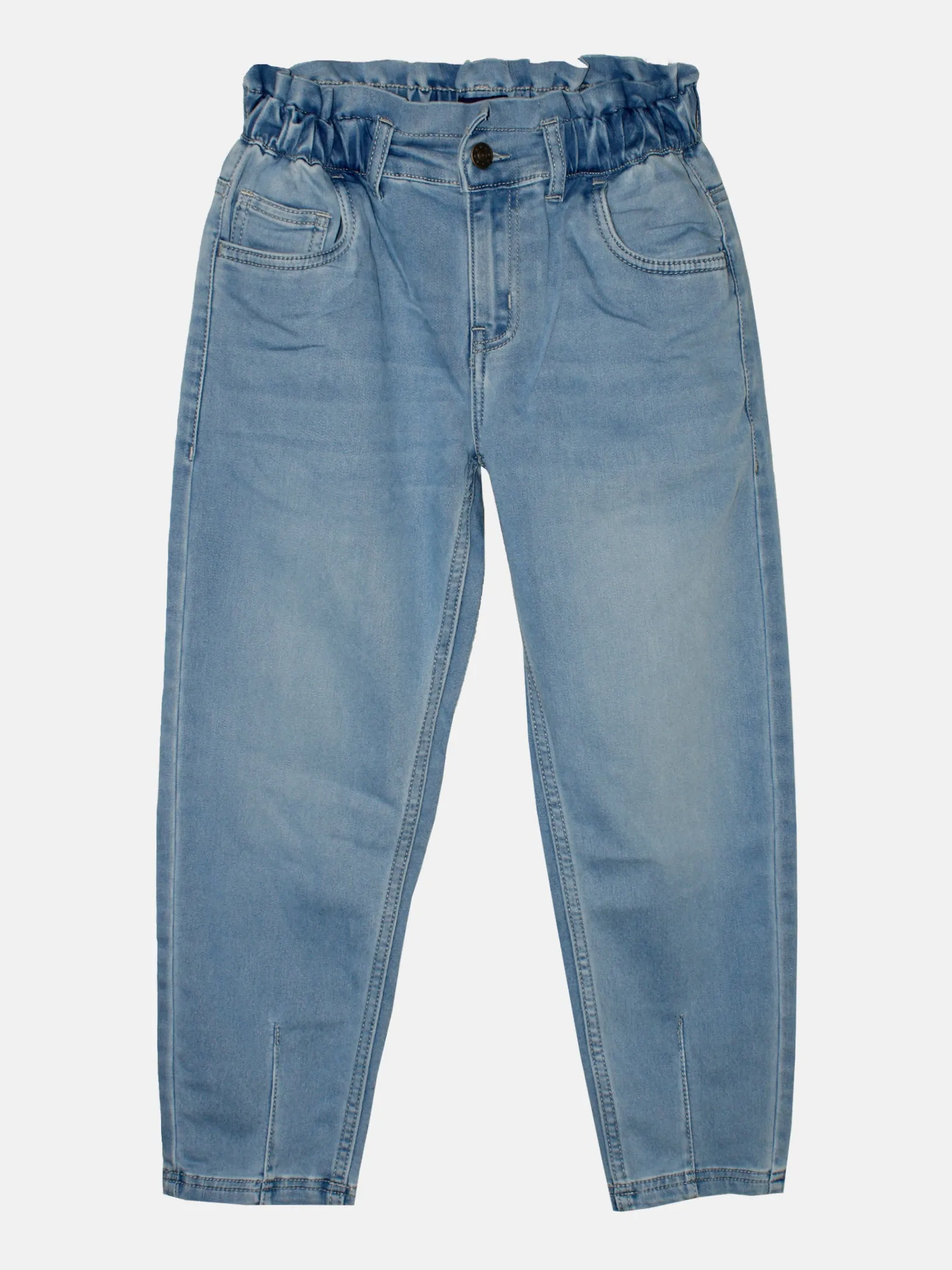 Girls Paper Bag Jeans Pant