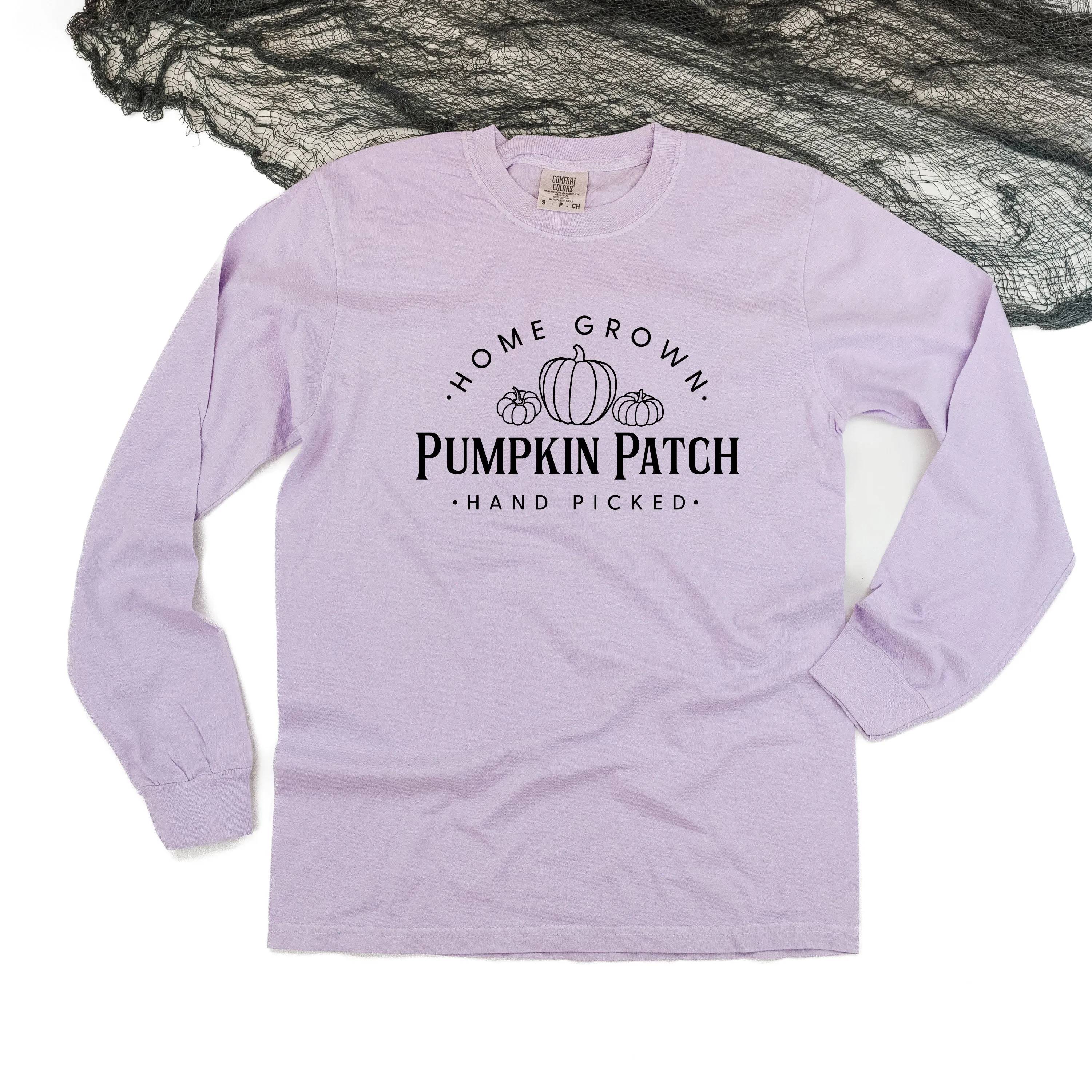 Home Grown Pumpkin Patch - LONG SLEEVE COMFORT COLORS TEE