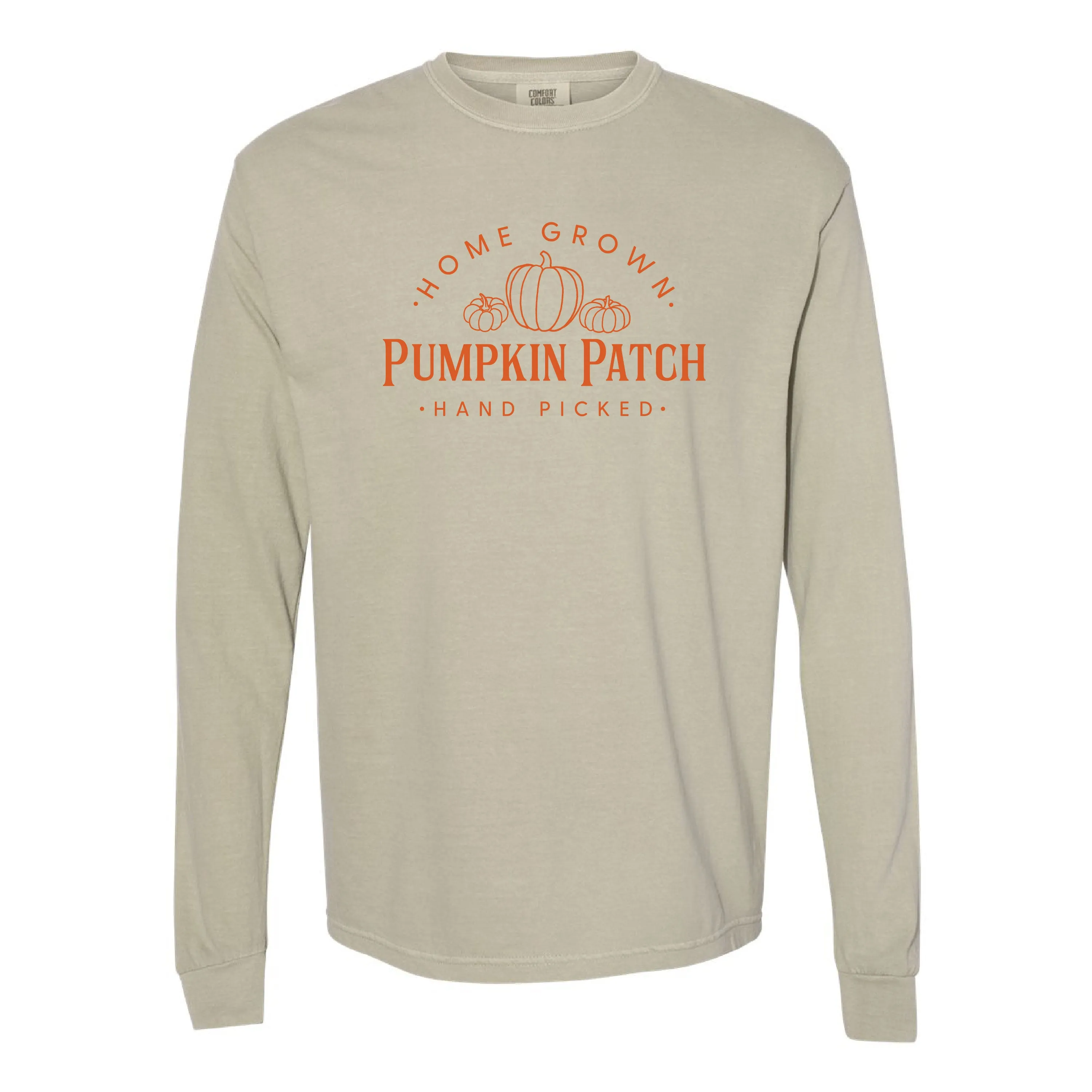 Home Grown Pumpkin Patch - LONG SLEEVE COMFORT COLORS TEE